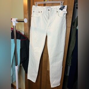 Abercrombie & Fitch White Skinny Jeans